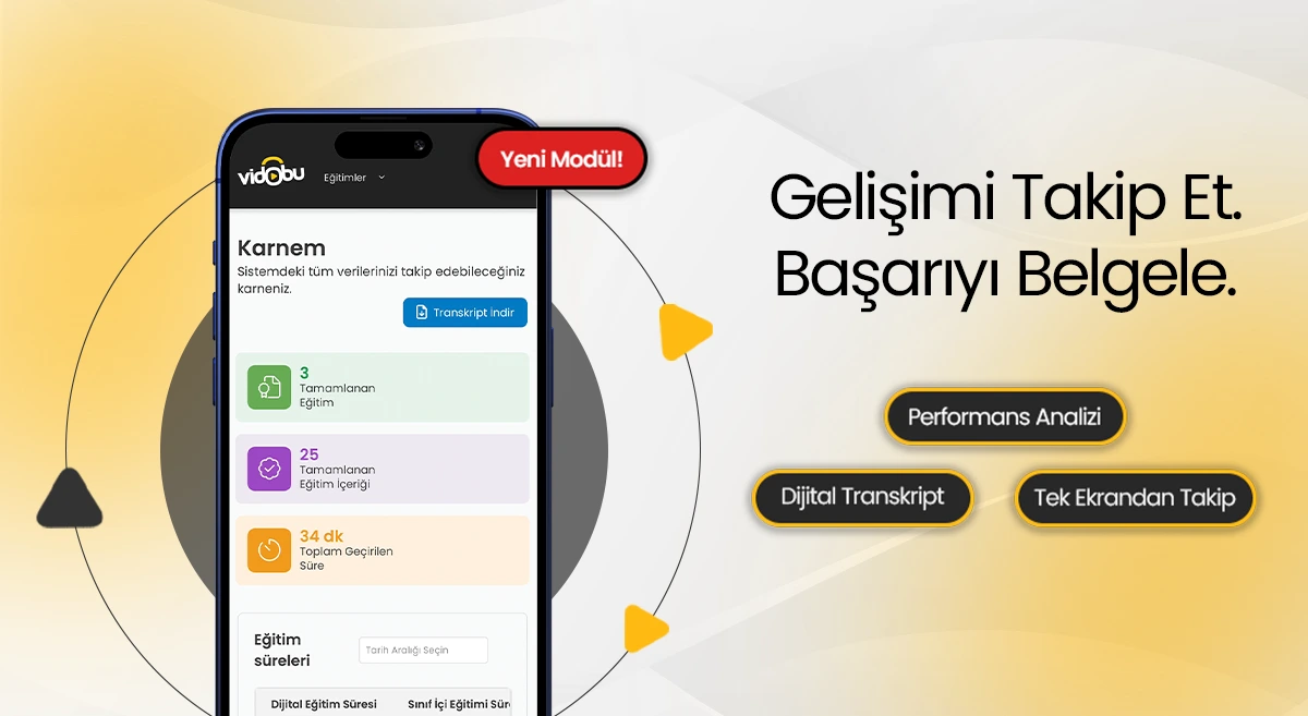 Vidobu Karnem Modülü: Gelişimi Tek Ekranda Görün